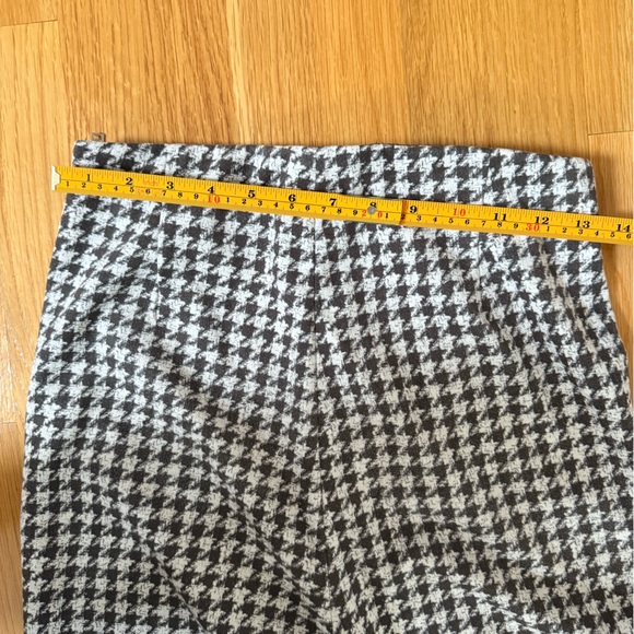 Zara Black and White Houndstooth Skinny Pants - Picture 4 of 12